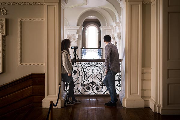 Students at Beningbrough Hall 