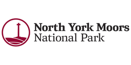 North York Moors Logo, showing a cross on the moors
