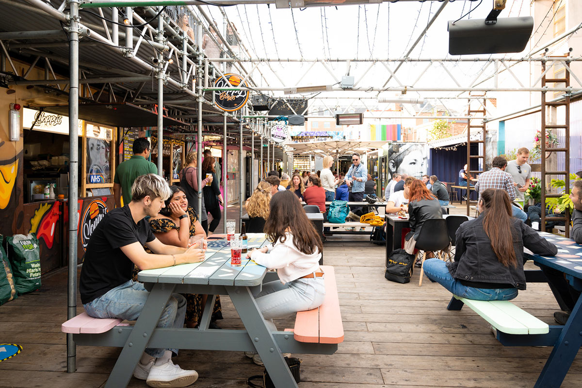 Spark:York is a popular location in the city featuring bars and eateries in upcycled shipping containers. York has so many bars, pubs, cafes and restaurants so there's always somewhere exciting to visit.
