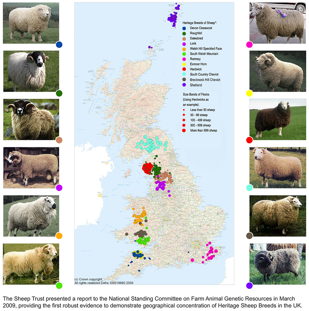 Map of Heritage Breeds