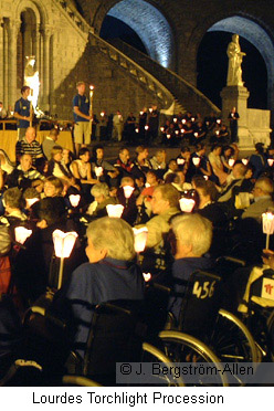 Lourdes torchlight procession