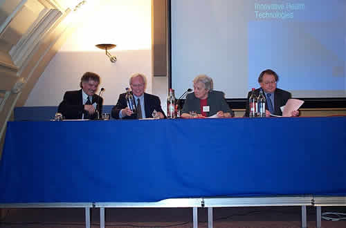 Professor Webster, Dr Gordon Marshall, ESRC, Baronedd Warnock (Chair), Professort Sir George Radda, MRC