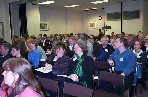 The audience enjoys the presentations