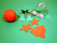 Play dough shapes.