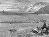 Image of Pilchard fishing in Cornwall UK ca 1880