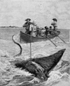 Image of Harpooning manta ray Jamaica ca 1880