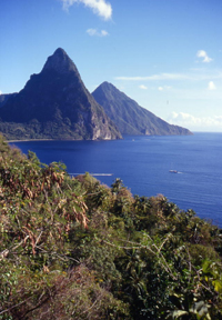 Image of the Pitons
